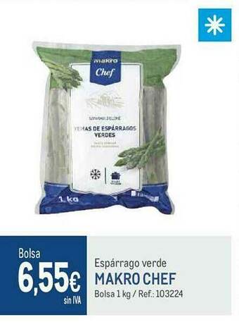 Makro Espárrago Verde Makro Chef oferta