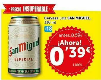 Masymas Cerveza Lata San Miguel oferta