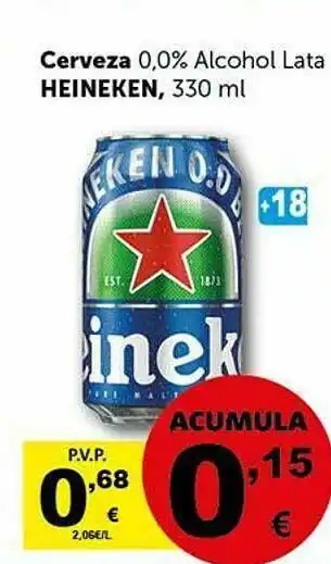 Masymas Cerveza 0.0% Alcohol Lata Heineken oferta