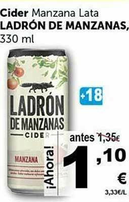 Masymas Cider Manzana Lata Ladrón De Manzanas oferta