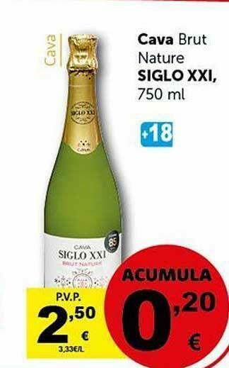 Masymas Cava Brut Nature Siglo Xxi oferta