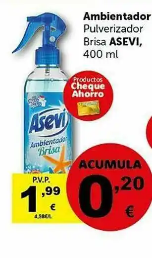 Masymas Ambientador Pulverizador Brisa Asevi oferta