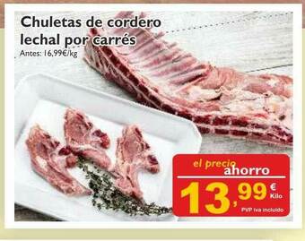 Cash Ecofamilia Chuletas De Cordero Lechal Por Carrés oferta