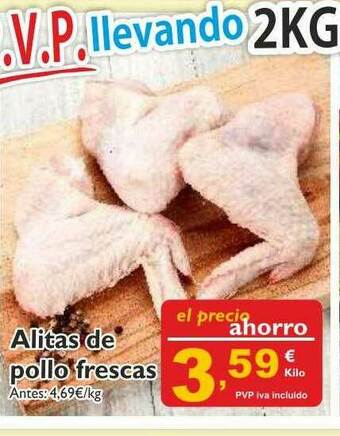 Cash Ecofamilia Alitas De Pollo Frescas oferta