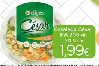 Proxi Ensalada César Ifa oferta