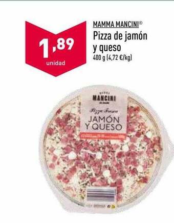 ALDI Pizza De Jamón Y Queso oferta
