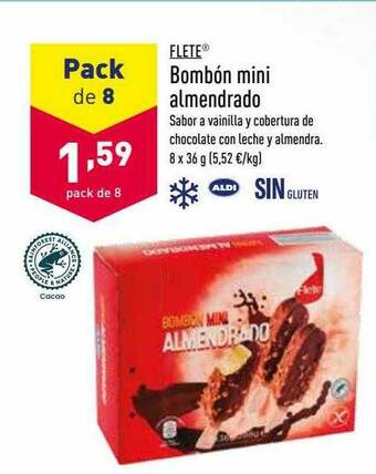 ALDI Bombón Mini Almendrado oferta