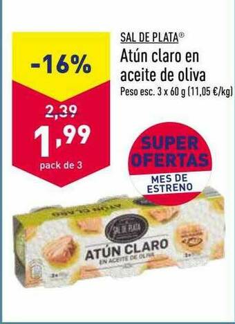 ALDI Atún Claro En Aceite De Oliva oferta