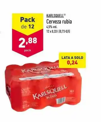 ALDI Cerveza Rubia oferta