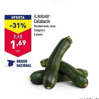 ALDI Calabacín oferta