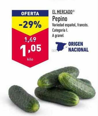 ALDI Pepino oferta