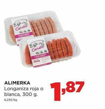 Alimerka Longaniza Roja O Blanca oferta