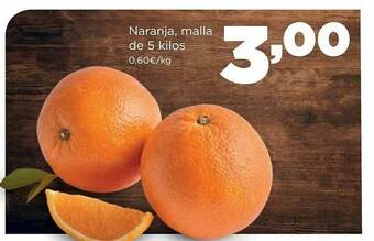 Alimerka Naranja, Malla oferta