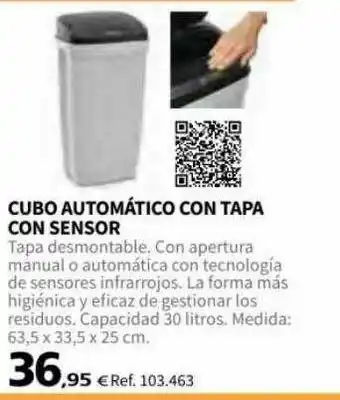 Coferdroza Cubo Automático Con Tapa Con Sensor oferta