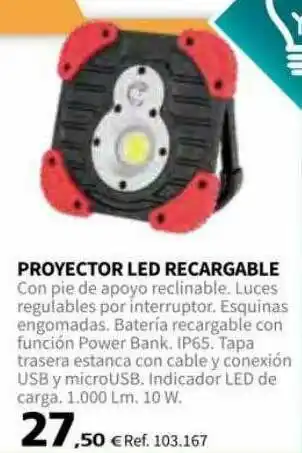 Coferdroza Proyctor Led Recargable oferta