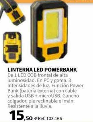 Coferdroza Linterna Led Powerbank oferta