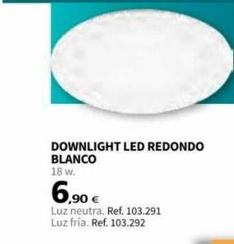 Coferdroza Downlight Led Redondo Blanco oferta