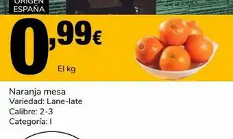 Supeco Naranjas de mesa oferta