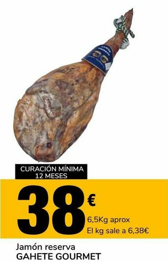 Supeco Jamón reserva , gahete gourmet oferta