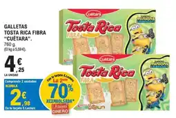 E.Leclerc Cuétara Tosta Rica Fibra oferta