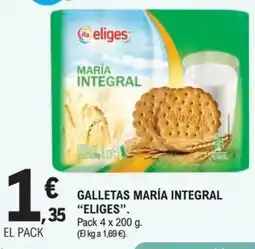 E.Leclerc Eliges galletas maría integral oferta