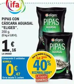 E.Leclerc eliges pipas aguasal oferta