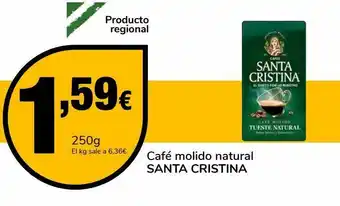 Supeco Café molido natural santa cristina oferta