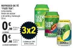 E.Leclerc fuze tea refresco de té oferta