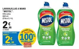 E.Leclerc Mistol lavavajillas a mano ultra plus oferta