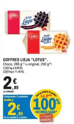 E.Leclerc Lotus goffres lieja oferta