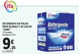 E.Leclerc ifa sabe detergente en polvo oferta