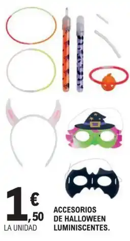 E.Leclerc Accesorios de halloween luminiscentes oferta