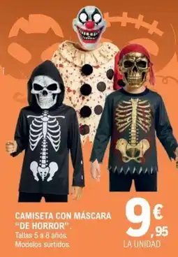 E.Leclerc Camiseta con máscara de horror oferta