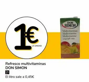 Supeco Refresco multivitaminas don simón oferta
