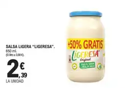 E.Leclerc Ligeresa salsa ligera oferta