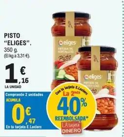 E.Leclerc eliges pisto oferta