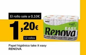 Supeco Papel higiénico take it easy renova oferta