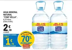 E.Leclerc Font Vella agua mineral natural oferta
