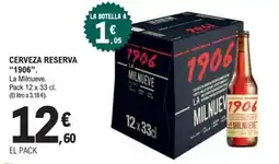 E.Leclerc La Milnueve cerveza reserva 1906 oferta