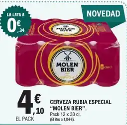 E.Leclerc Molen Bier cerveza rubia especial oferta