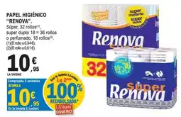 E.Leclerc Renova papel higiénico oferta
