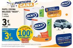 E.Leclerc Nicky papel cocina milusos oferta