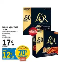 E.Leclerc L'or cápsulas de café oferta