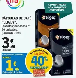 E.Leclerc eliges cápsulas de café oferta