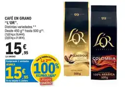 E.Leclerc L'OR café en grano oferta