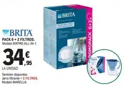 E.Leclerc Brita pack 6 + 2 filtros modelo mxpro all-in-1 oferta