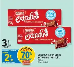 E.Leclerc Nestlé extrafino chocolate con leche oferta