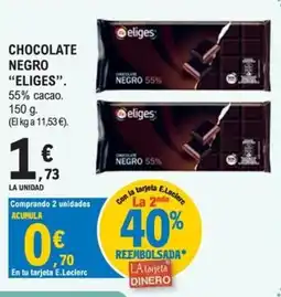 E.Leclerc Ifa eliges chocolate negro oferta