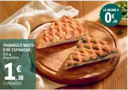 E.Leclerc Triángulo mixto o de espinacas oferta