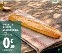E.Leclerc Baguette rústica mediterránea oferta